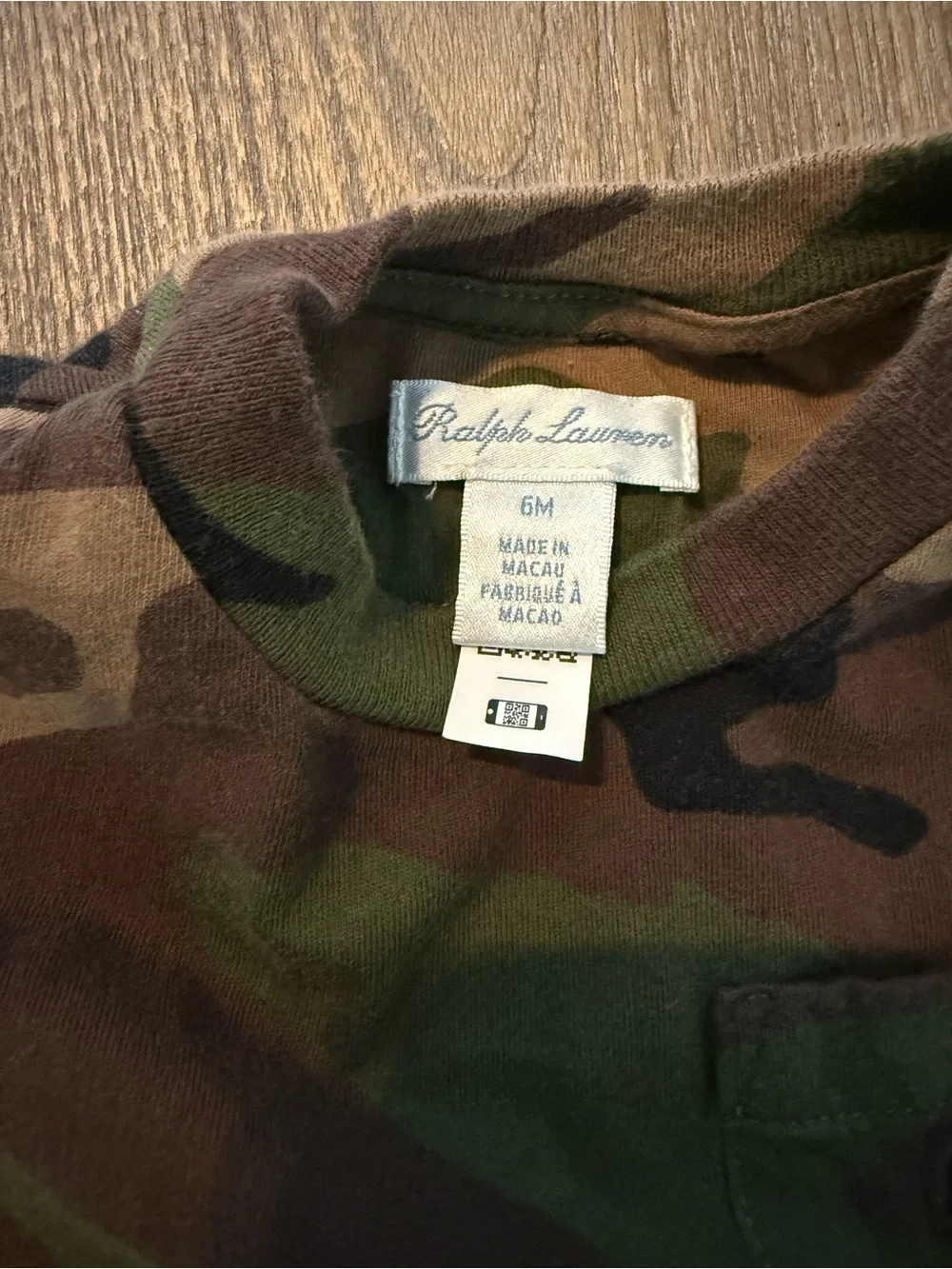Ralph Lauren Boys 3-Piece Shirt Bundle Polo Bear Camo Blue
